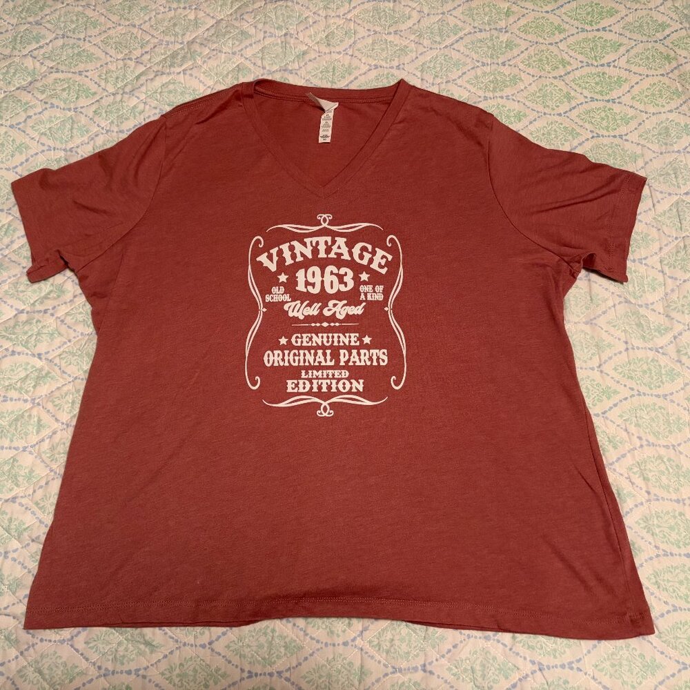 WOMANS FUN TIME BELLA+ CANVAS 2XLARGE PEACH T-SHIRT